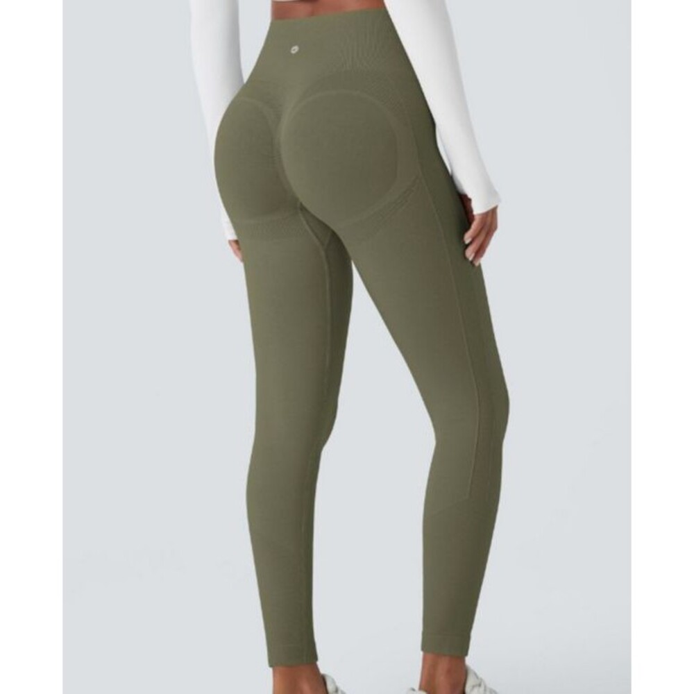 Halara Seamless Flow Scrunch Butt Lift Active Yoga Leggings Navy Size Small - Picture 5 of 12